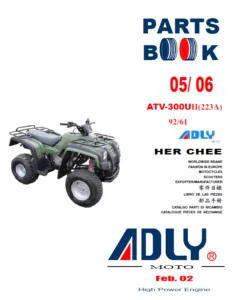 Adly ATV 300UII223A op '05 '06 parts manual - PDF Download