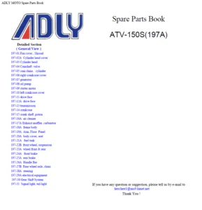 Adly MC Parts manual - PDF Download