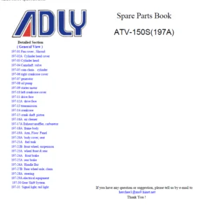 Adly MC Parts manual - PDF Download