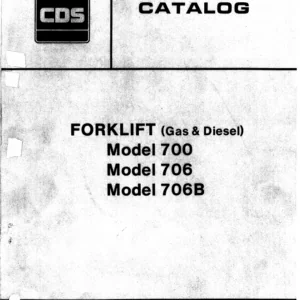 Allis Chalmers 700 706 706b Forklift Parts Catalog Manual Download - PDF