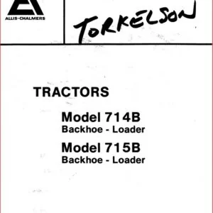 Allis Chalmers 714b 715b Tractors Parts Catalog Manual Download