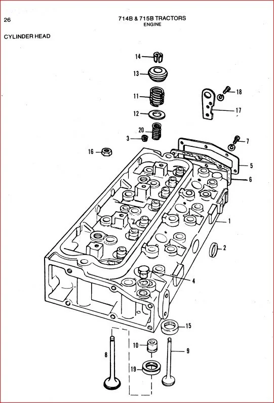 Allis Chalmers 714b 715b Tractors Parts Catalog Manual Download - Image 3