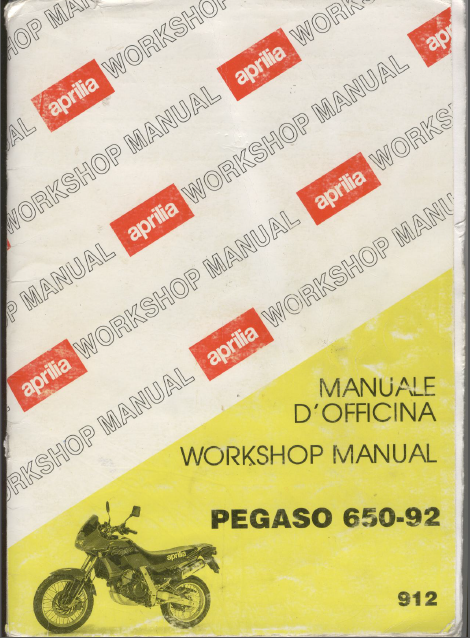 Aprilia Pegaso 650 1992 Workshop Service Repair Manual - PDF Download ...