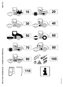 Bomag BW177 AD-3 Single drum vibratory rollers PARTS MANUAL SN101580110101-101580111014 - PDF Downloads