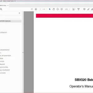 Case IH SBX520 Baler Operators Manual - PDF DOWNLOAD
