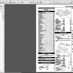 Chevy Trailblazer Parts Manual Catalog Download 2002-2006 - PDF DOWNLOAD
