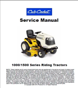Cub Cadet Lt 1045 Factory Service Repair Manual - PDF DOWNLOAD
