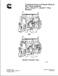 Cummins M11 Series Stc Celect Celect Plus Models Diesel Engines Troubleshooting And Repair Manual - PDF DOWNLOAD