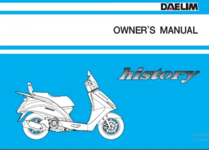Daelim History owners manual - PDF