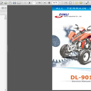 Dinli Dl901 450cc Atv Digital Workshop Repair Manual 2006 Onward - PDF DOWNLOAD