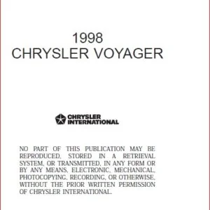 Dodge Caravan 1996-2000 Workshop Service Repair Manual - PDF DOWNLOAD