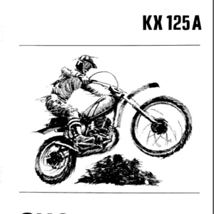 Kx125 Kx 125 1974 2 Service Repair Workshop Manual Instant DOWNLOAD