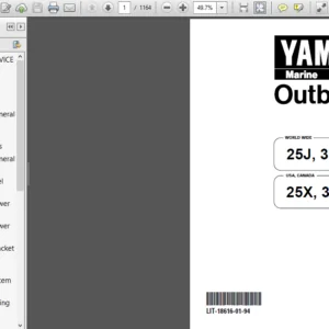 Download Yamaha Outboard 30hp 30 Hp Service Manual 1996-2005 - PDF DOWNLOAD