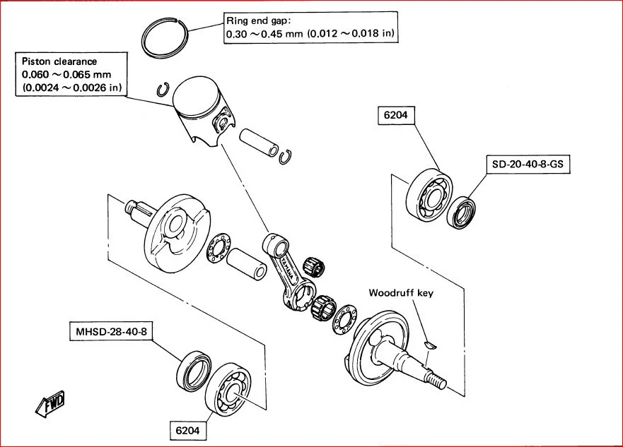 Yamaha Yz80 Yz 80 1985 85 Service Repair Workshop Manual - PDF DOWNLOAD - Image 4