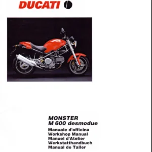Ducati Monster M 600 Desmodue Workshop Service Repair Manual - PDF DOWNLOAD