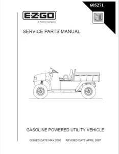 EZ GO Chushman Utility Service Manual ST 4x4 2