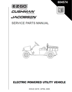 EZ GO Chushman Utility Services Manual Mod 800   280 2008 Gas - PDF Downloads