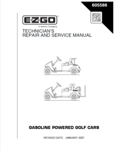 EZ GO  Golf Car Technicians Repair Service 2007 - PDF Download