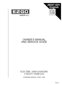 EZ GO Owners Service Guide 199 - PDF Download