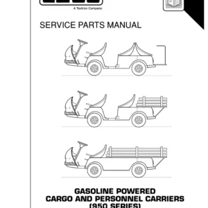 EZ GO Service Manual 950 Carge 952G Gas - PDF DOWNLOAD