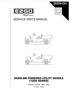 EZ GO Service Manual Gas 1200 series 1999 - PDF Download