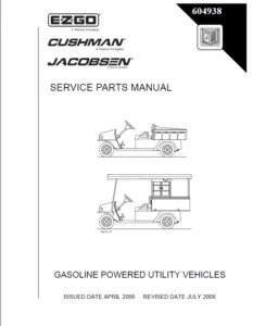 EZ GO  Utility Service Manual  1200 series 2007 - PDF Download
