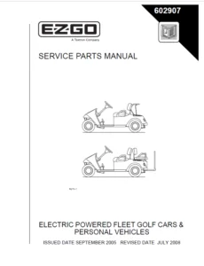EZ GO  Utility service  Manual  Fleet 2008 - PDF Download