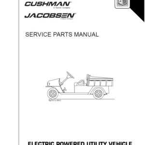 EZ GO  Utility service Manual  Industrial 100   2100   2004 Electric
