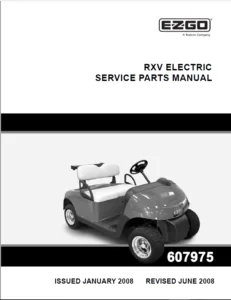 EZ GO  rxv electric service parts manual - PDF Download