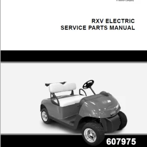 EZ GO  rxv electric service parts manual - PDF Download