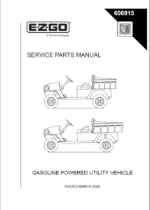 EZ GOUtility Service Manual ST2008 Gas JAC4000 - PDF Download