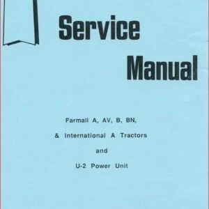 Farmall A Av B Bn Service Manual Ih Tractor Repair Book Gss 5031 International - PDF DOWNLOAD