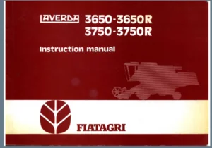 Fiat Laverda 360 3650R 3750 3750R Combine Shop Manual - PDF DOWNLOAD