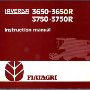 Fiat Laverda 360 3650R 3750 3750R Combine Shop Manual - PDF DOWNLOAD