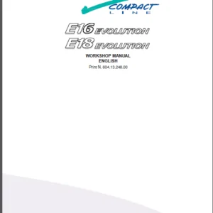 Fiat Kobelco E16 E18 Mini Crawler Excavator Service Repair Workshop Manual Download