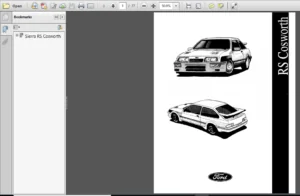 Ford Sierra Rs Cosworth 1985-1987 Workshop Manual - PDF DOWNLOAD
