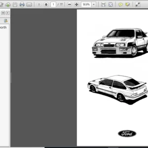 Ford Sierra Rs Cosworth 1985-1987 Workshop Manual - PDF DOWNLOAD