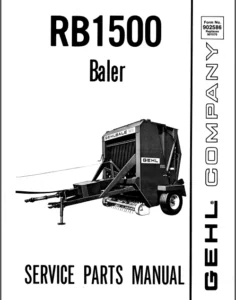Gehl Rb1500 Rb 1500 Baler Parts Part Ipl Manual - PDF DOWNLOAD