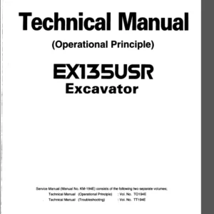 Hitachi Ex135usr Excavator Service Repair Workshop Manual Download - PDF DOWNLOAD