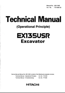 Hitachi Ex135usr Excavator Service Manual Set