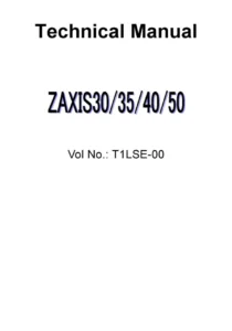 Hitachi Zaxis 30 35 40 45 Excavator Shop Manual - PDF Download