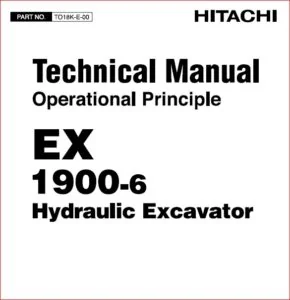 Hitachi Ex1900 6 Hydraulic Excavator Service Repair Manual - PDF DOWNLOAD