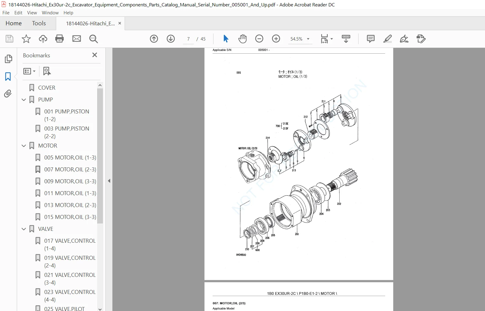 Hitachi Ex30ur-2c Excavator Equipment Components Parts Catalog Manual - PDF DOWNLOAD - Image 5