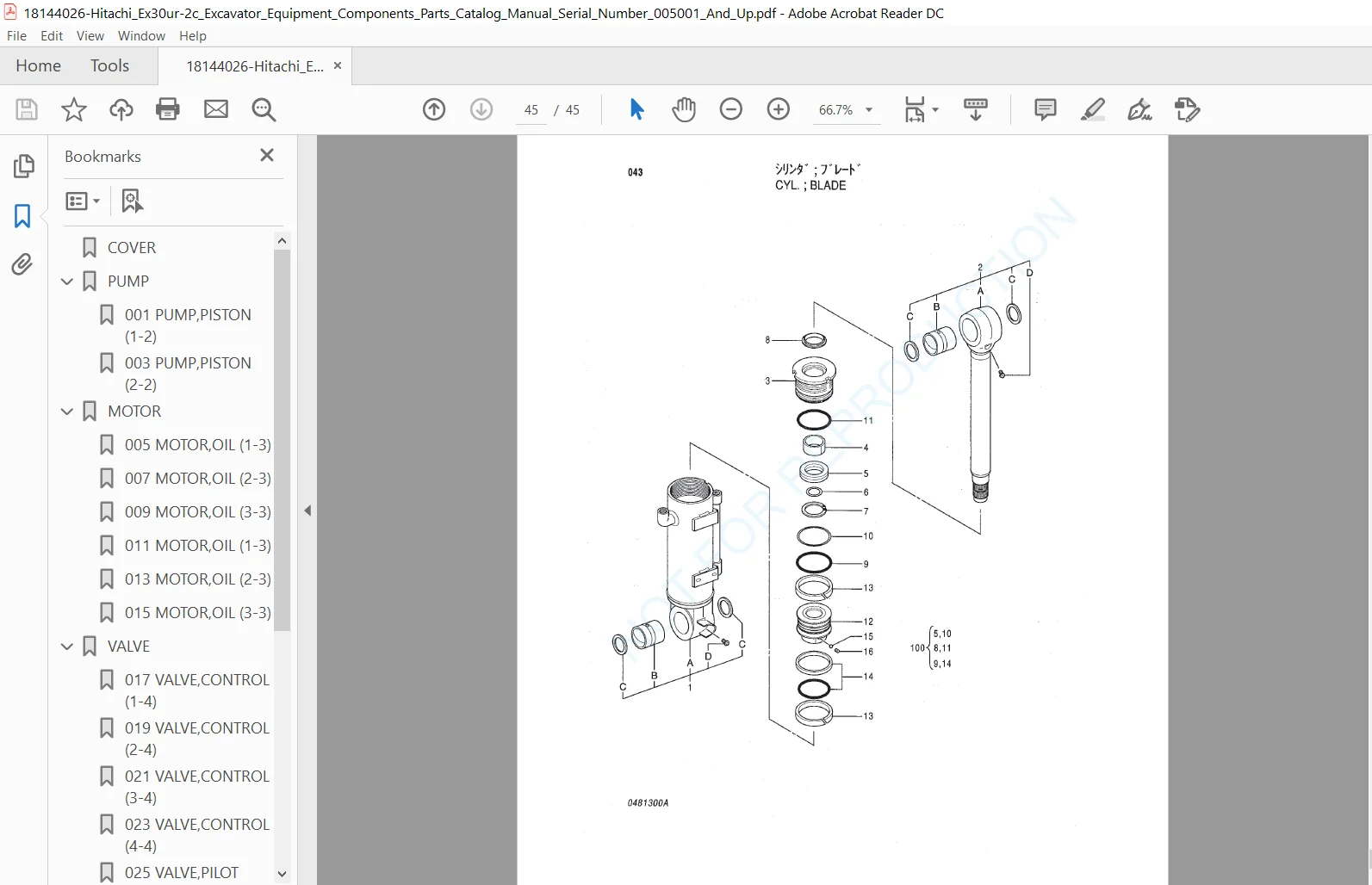 Hitachi Ex30ur-2c Excavator Equipment Components Parts Catalog Manual - PDF DOWNLOAD - Image 3
