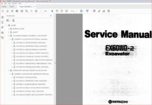 Hitachi Ex60wd 2 Wheeled Excavator Service Repair Workshop Manual Download