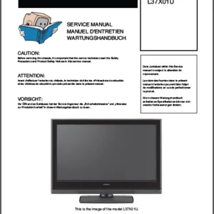 Hitachi L37x01e L37x01u Tv Service Manual Download - PDF