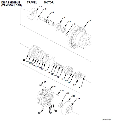 Hitachi Zaxis 27u 30u 35u Excavator Service Repair Manual SN 007001 & UP Download - Image 5
