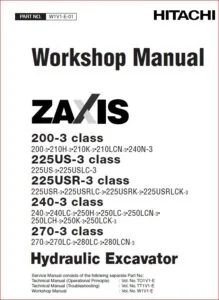 Hitachi Zaxis 280lc 3 280lcn 3 Excavator Service Manual - PDF DOWNLOAD