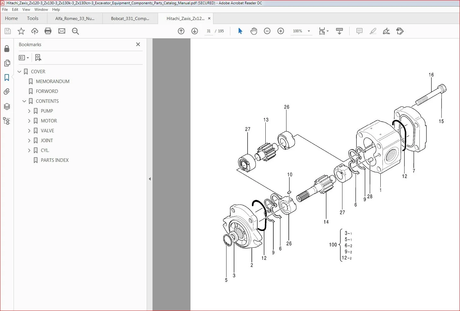 Hitachi Zaxis Zx120 3 Zx130 3 Zx130k 3 Zx130lcn 3 Excavator Equipment Components Parts Catalog Manual - PDF DOWNLOAD - Image 5