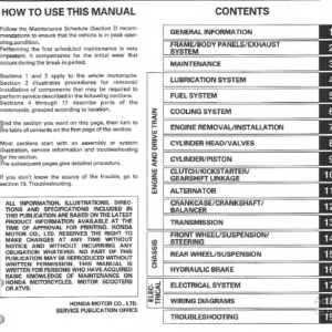 Honda Xr650r 2000-2008 Workshop Service Manual - PDF DOWNLOAD